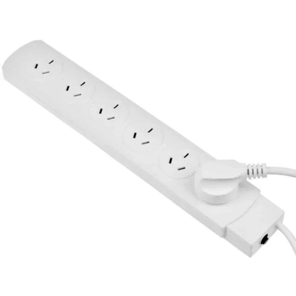 Melery Power Strip Surge Protector SAA Australian 4/6 Way Electrical AU Outlets Extension Sockets Switch 1m Cord for Home Office