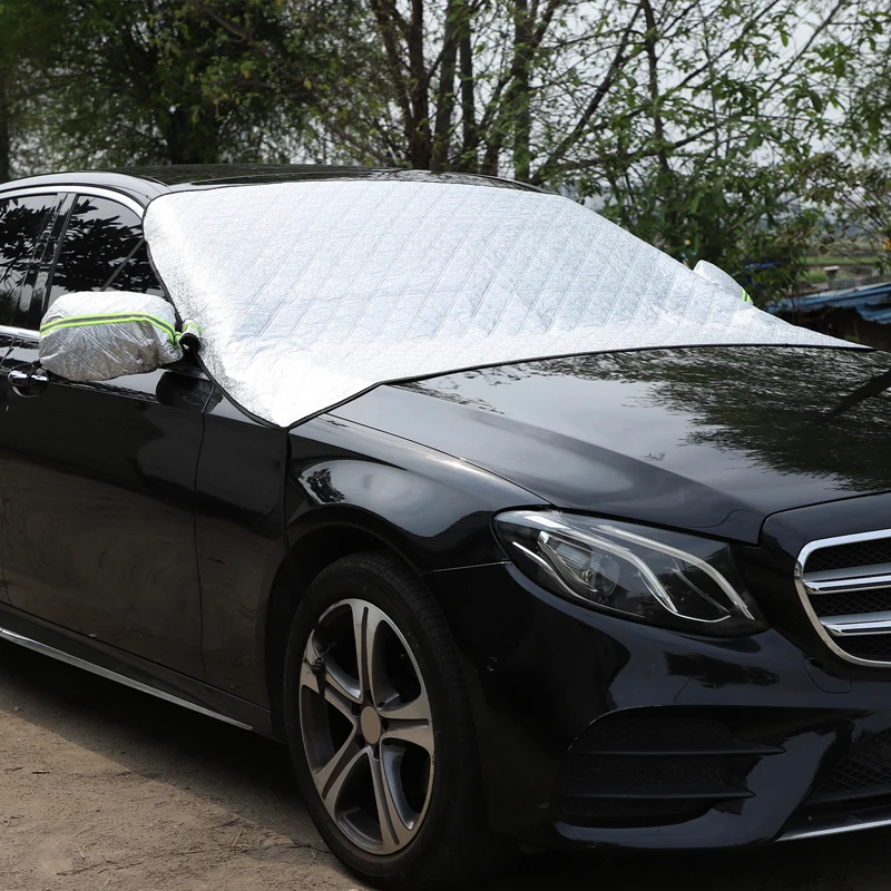 For Mercedes Benz E Class Car Front Windshield Sunshades with Ear Anti-sun Anti-ice Waterproof Sunshade Attraction Outdoor