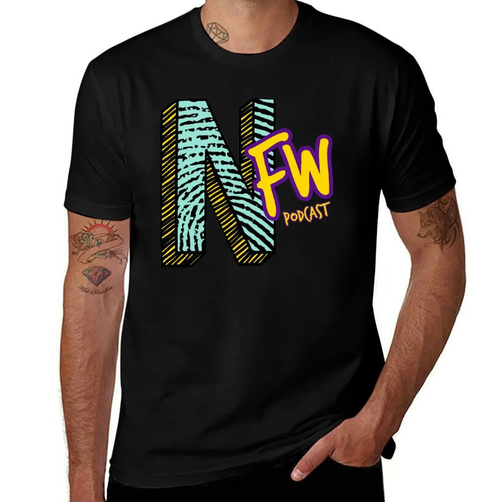 

NFW retro T-Shirt man t shirts for men t shirt men 100% cotton luxury brand T-Shirt