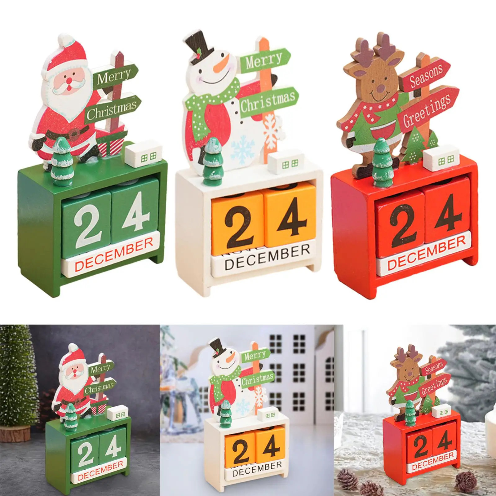 Weihnachts holz kalender Weihnachts dekoration Weihnachts schmuck für