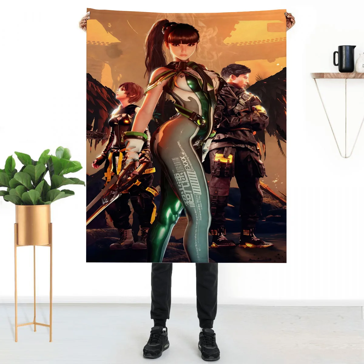 Stellar Blade Fluffy Soft Blankets Sofa Throw Blanket Luxury Home and Decoration Bed Knee Custom Anime Throws Children's Cute
