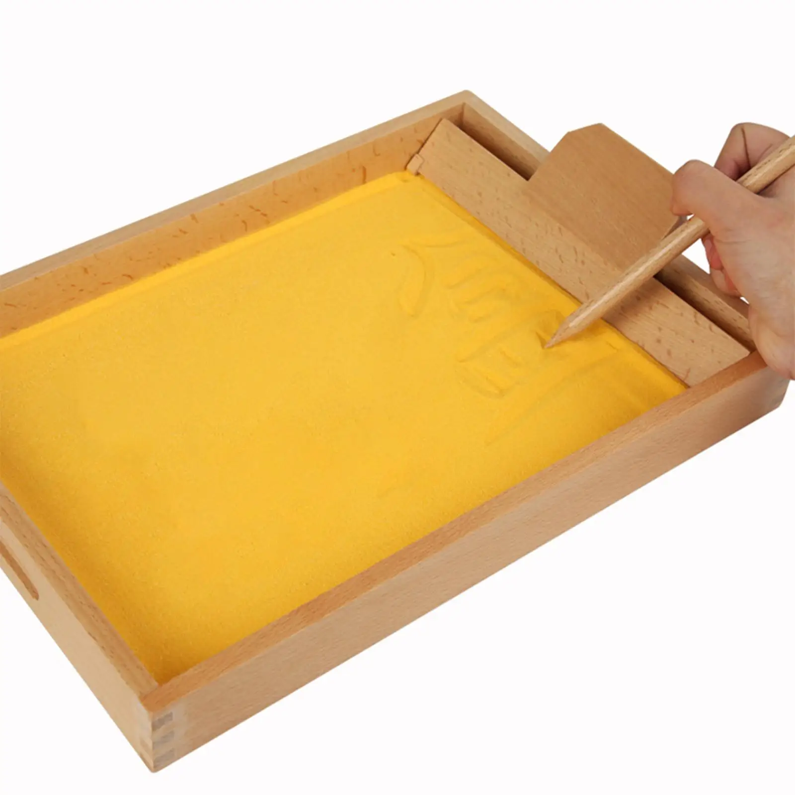 صينية تشكيل الحروف، التعرف على صندوق الكتابة وتمارين الكتابة