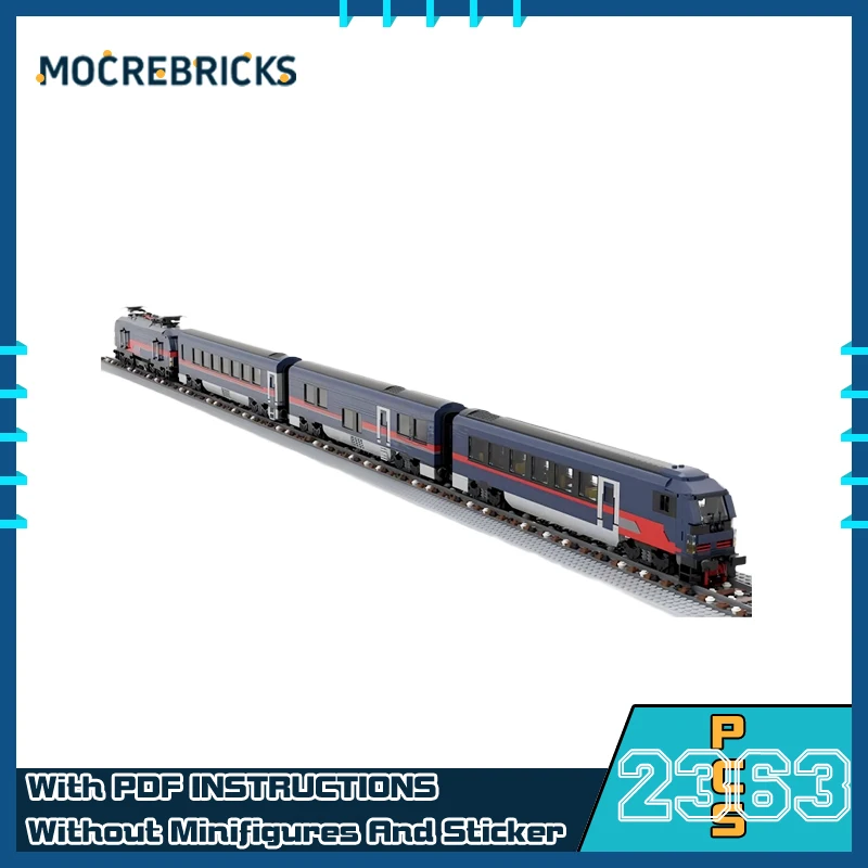 

MOC Austrian Night Express Sleeper Train Model DIY Building Block Assembly Technology Bricks Toys For Child Gifts