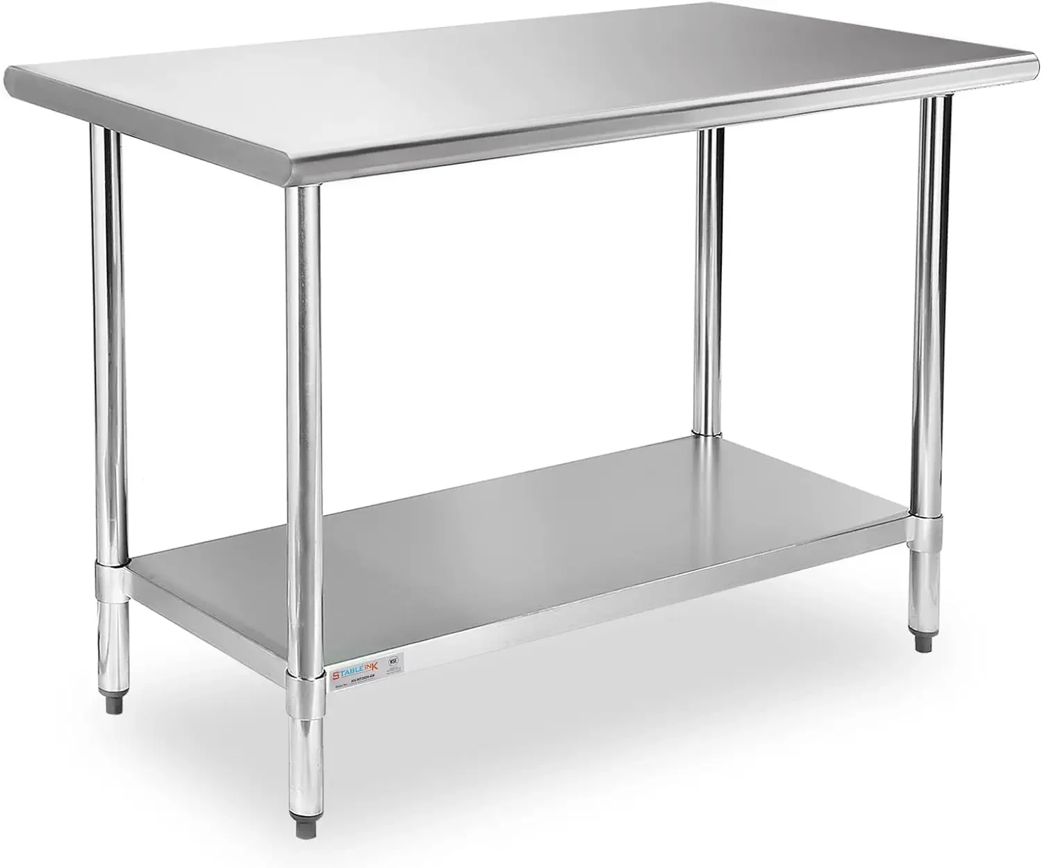 Stainless Steel Table with Undershelf 48