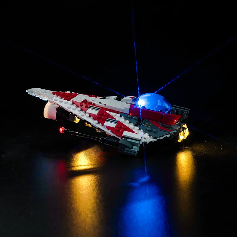 Lazishi LED light 75388 set suitable for Jedi Bob's Starfighter building blocks (including lighting accessories only)