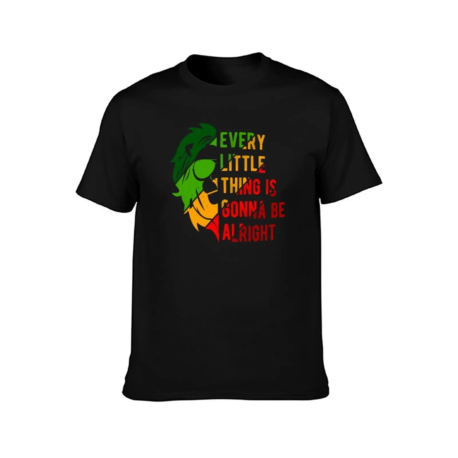 Every Little Thing Is Gonna Be Alright T-Shirt Summer Casual Cotton Tee Oversized Streetwear Tops Vintage Graphic Print