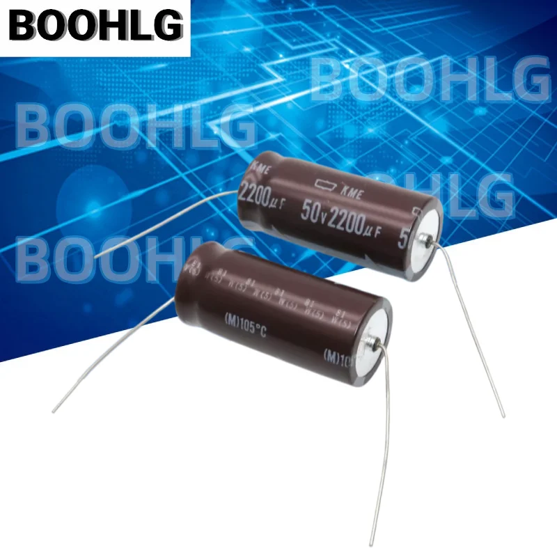 5PCS 2200UF 50V Axial Electrolytic Capacitor 50V 2200UF 18X40 Horizontal