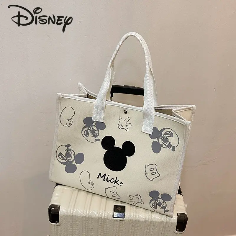 Disney Mickey 2024 New Women\'s Handbag Fashionable High Quality Women\'s Shoulder Bag Cartoon Large Capacity Women\'s Shopping Bag