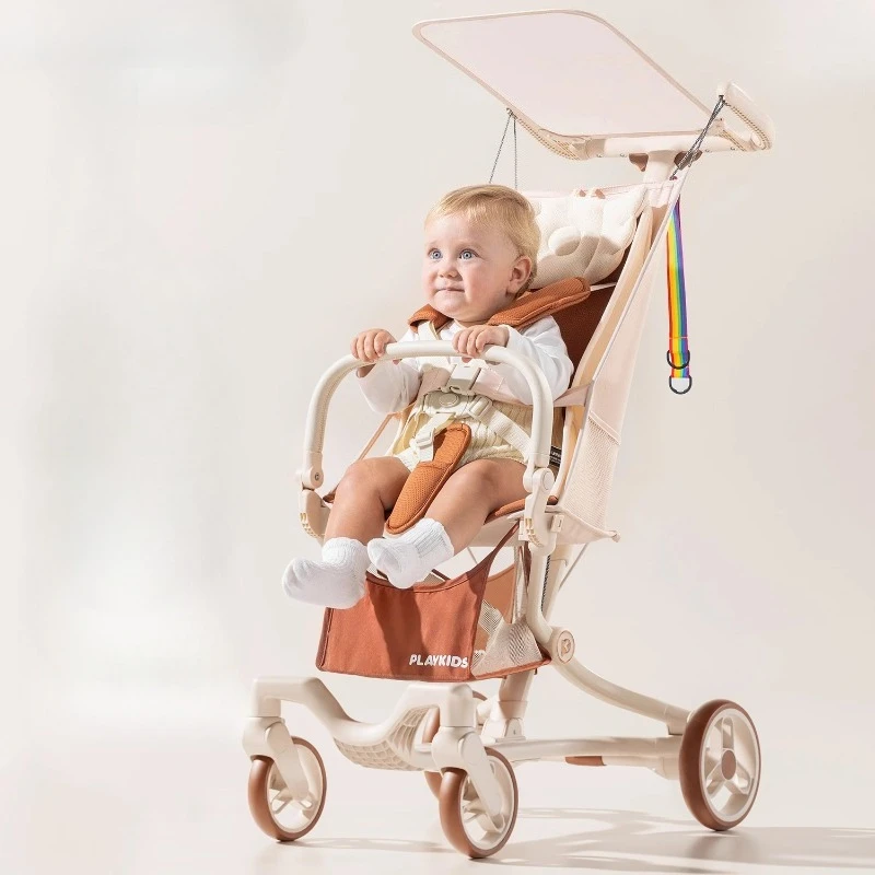 

Портативные складные легкие коляски, удобная компактная коляска для улицы, амортизирующее колесо, дорожная коляска в самолете