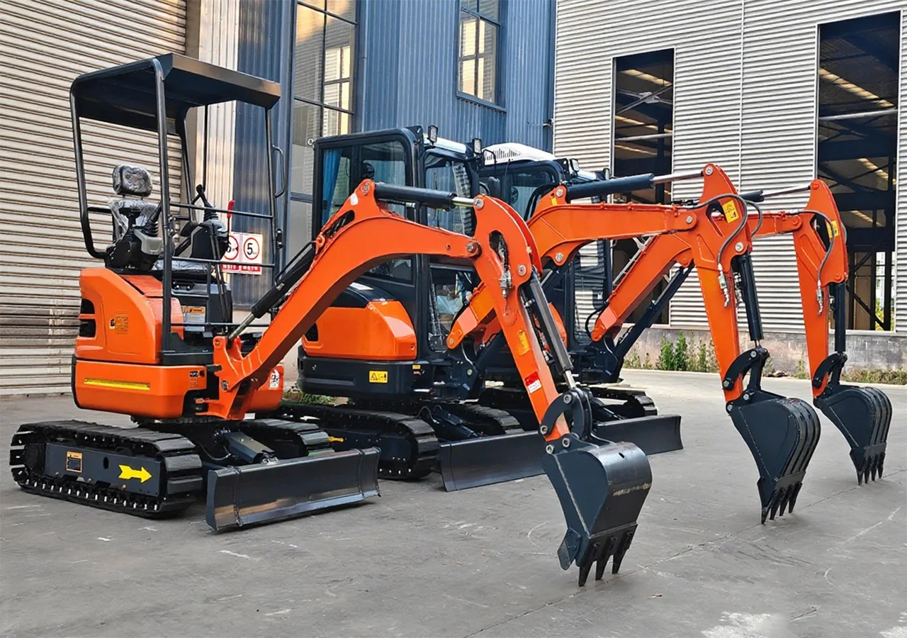YG China New 1.2 Ton Excavator Mini Spider Crawler Excavator Digger Price 1.5 -3.5 Ton Small Excavator with Joystick Control