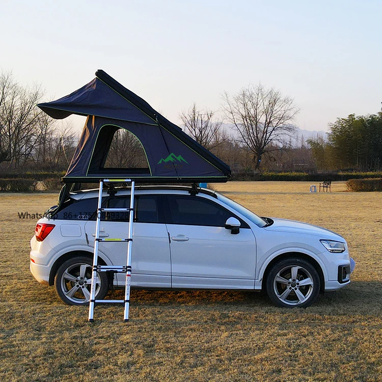 

HOTO 2-4 Person Camping Aluminium Hard Case Shell Rooftent Pop up Rooftop Camping Car Roof Top Tent for SUV