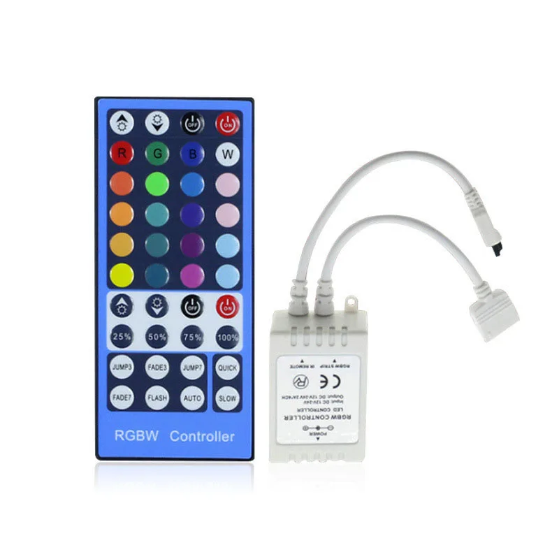 RGBW Strip Lights Remote Controller 44 Keyboard Controller 12-24V mini RGBW Controller