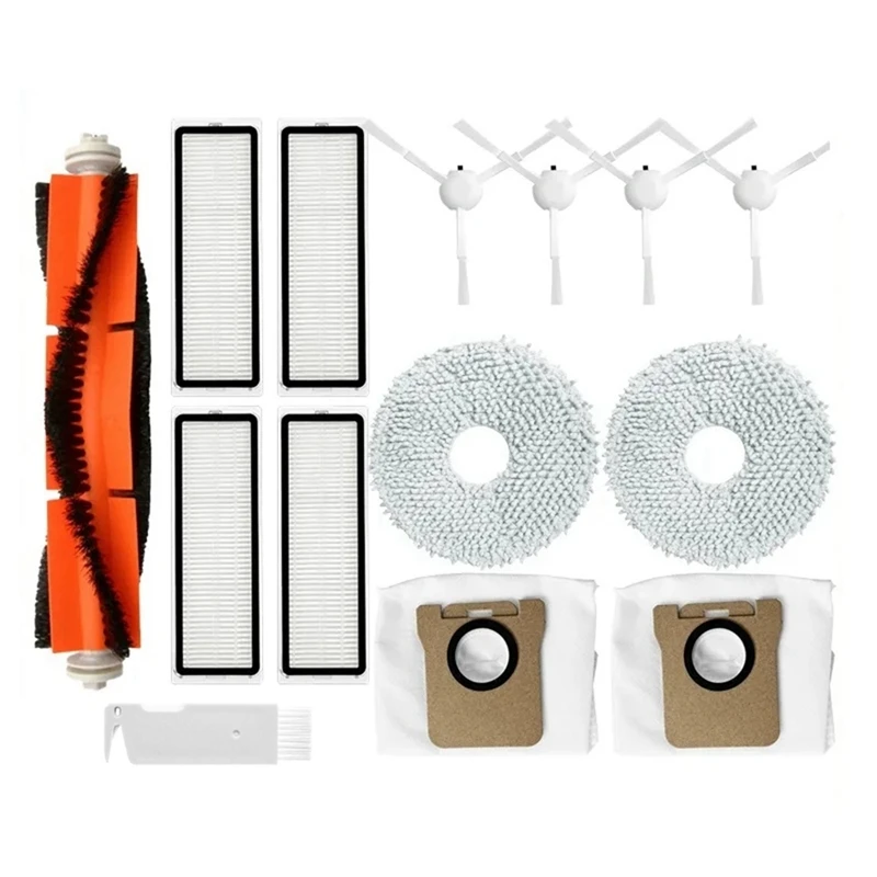 1 Set Main Side Brush Mop Cloth Hepa Filter Dust Bag For Xiaomi Robot Vacuum X10+ Plus B101GL Replacement Spare Parts