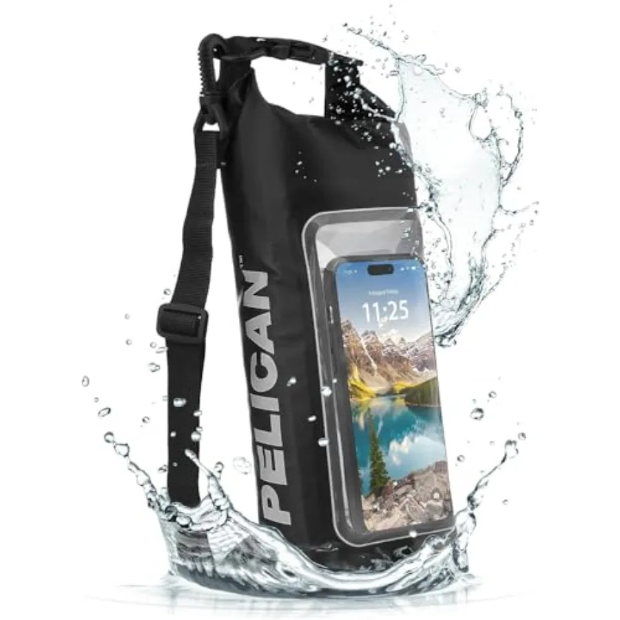 

Marine IP68 Waterproof Dry Bag - Roll Top Waterproof Backpack w/Phone Case/Pouch - Boating and Kayak Accessories - Essentials f