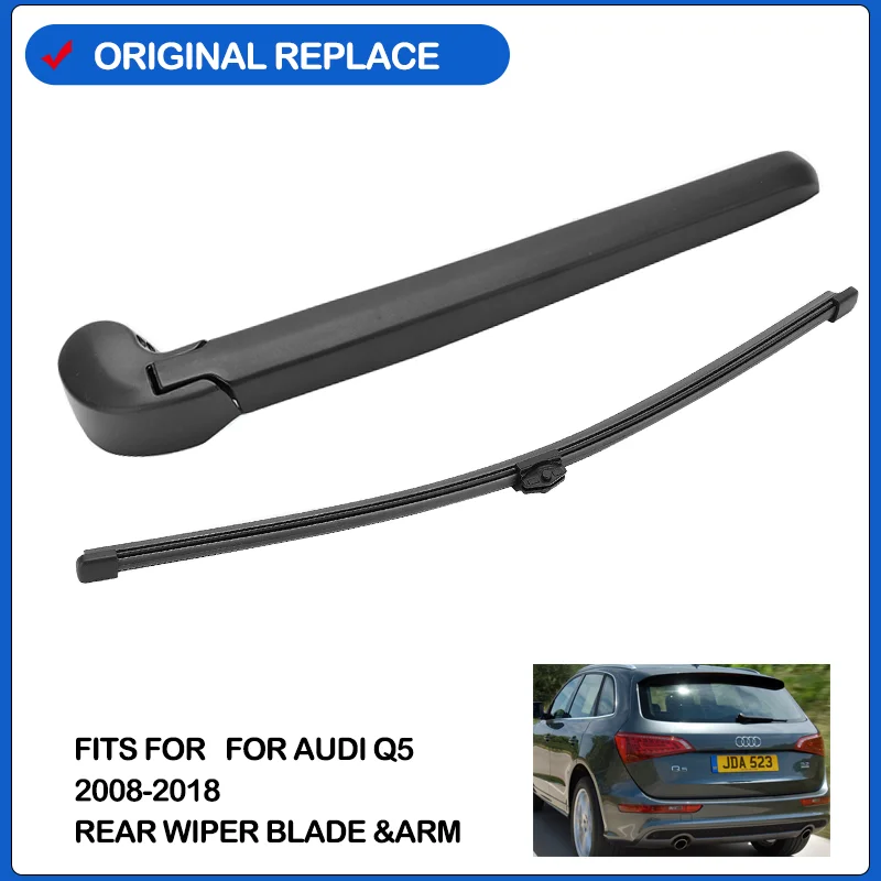 Car Wiper Blade Rear Back Window Windshield Wipers Arm & Blade Kit For Audi Q5 2008 2009 2010 2011 2012 2013 2014 8R0955407