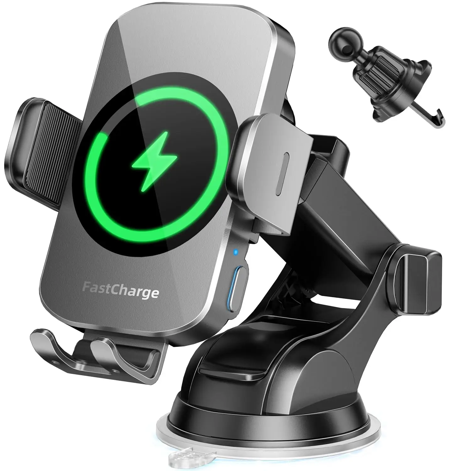 

3-In-1 Auto-Sensing Wireless Car Phone Mount With Fast Charging, Compatible With iPhone 17 To 11, S23 Ultra S22 S21 S20