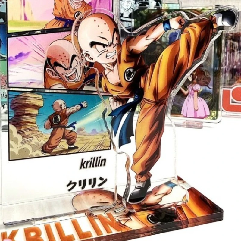 Dragon Ball Son Goku Vegeta Trunks Kame Sennin Chi Chi Acryl-Markenfigur, doppelseitig, hochauflösend, exquisite Desktop-Dekoration – Detail 4