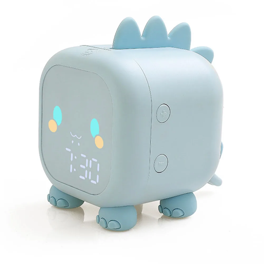 Bedtime Dinosaur Alarm Clock Room Decor Clock 118*115*88mm 4.65*4.53*3.46in Safe Silicone Touch USB Rechargeable