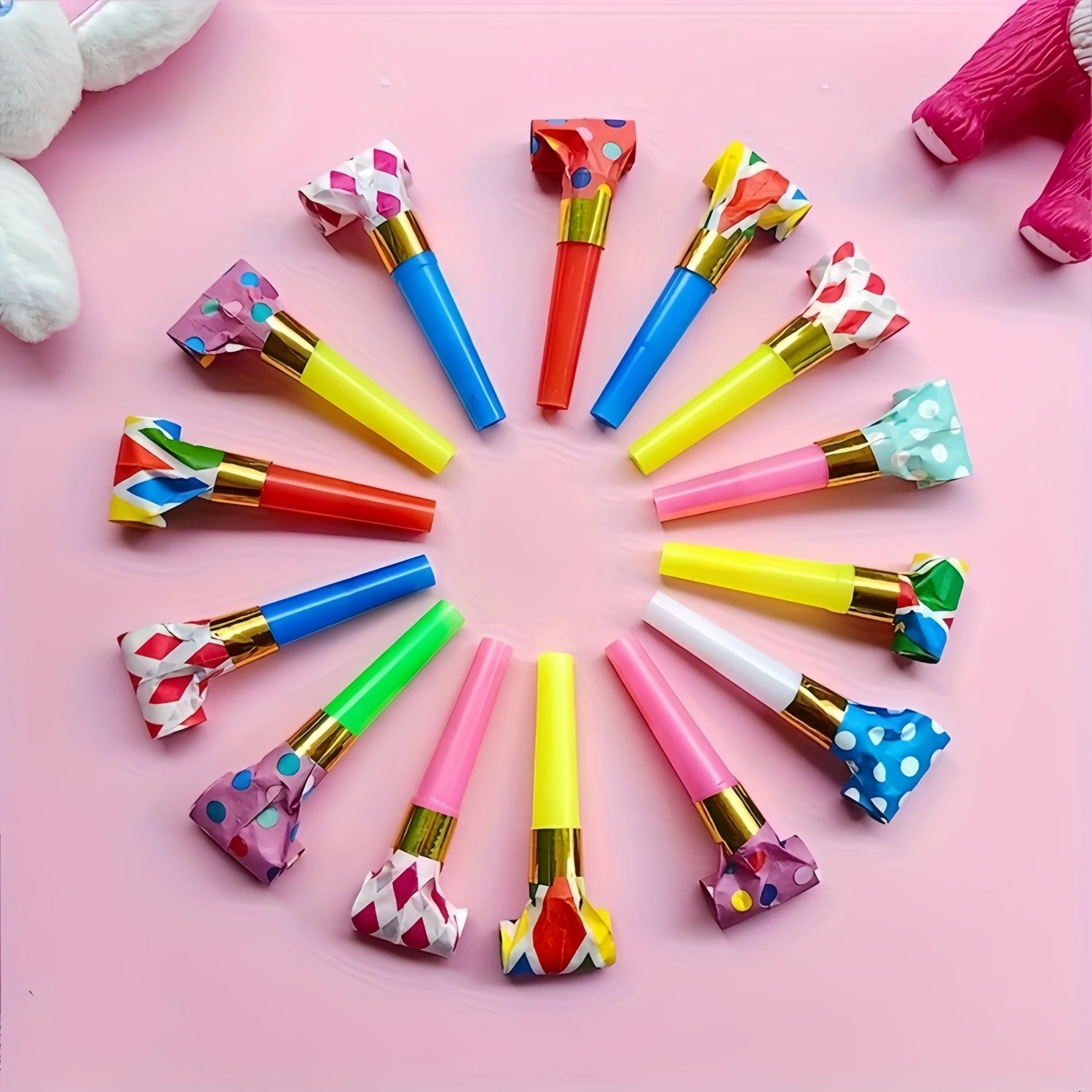 10/20/30PCS Party Blowouts Noise Makers, Birthday Party Whistles for Wedding, Halloween, Christmas, Easter Celebration Supplies
