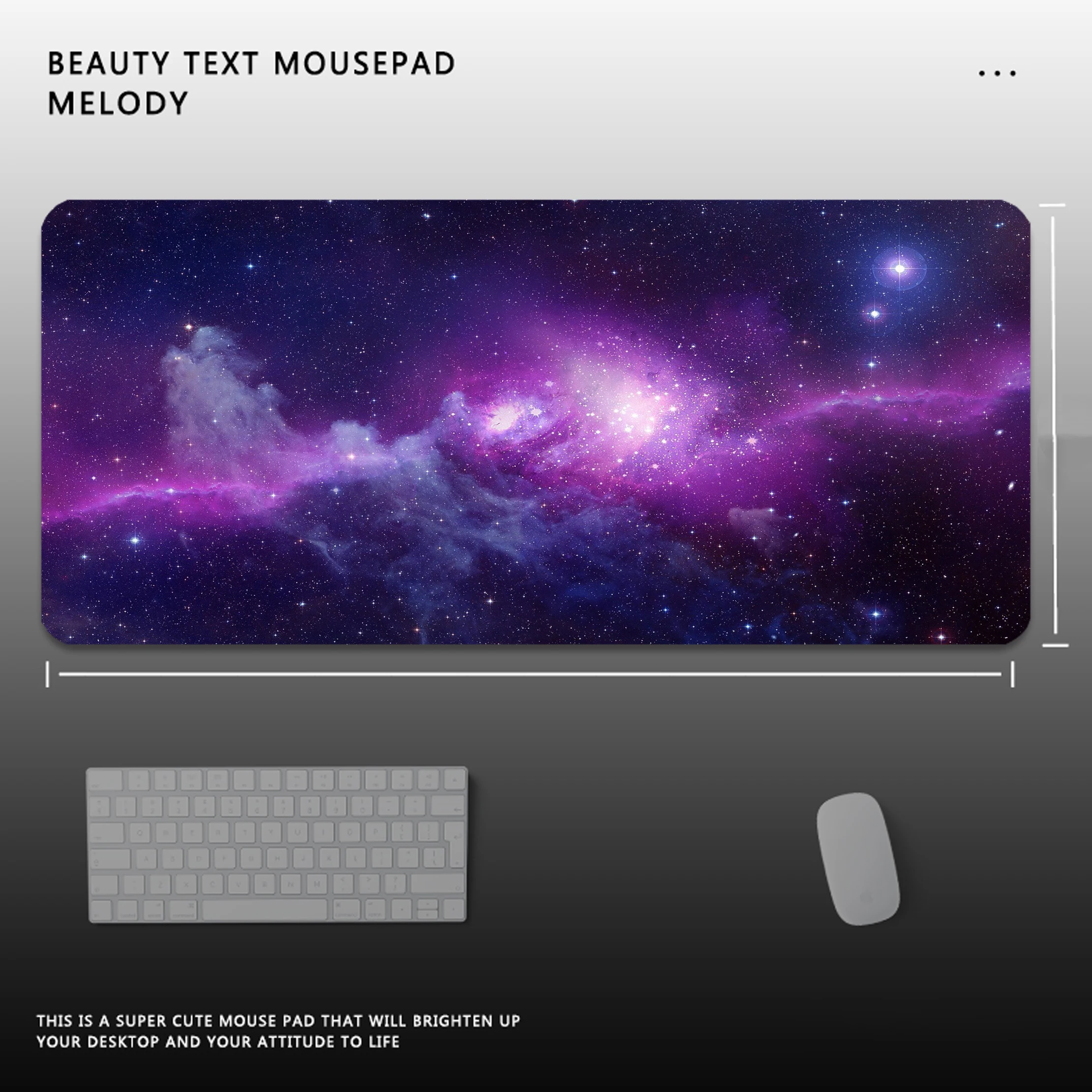 

Gaming Mousepads Purple Star Space Mousepad Large Mouse Mat Big Desk Pads Non-Slip Rubber Mouse Pad Black Keyboard Mats Stitched