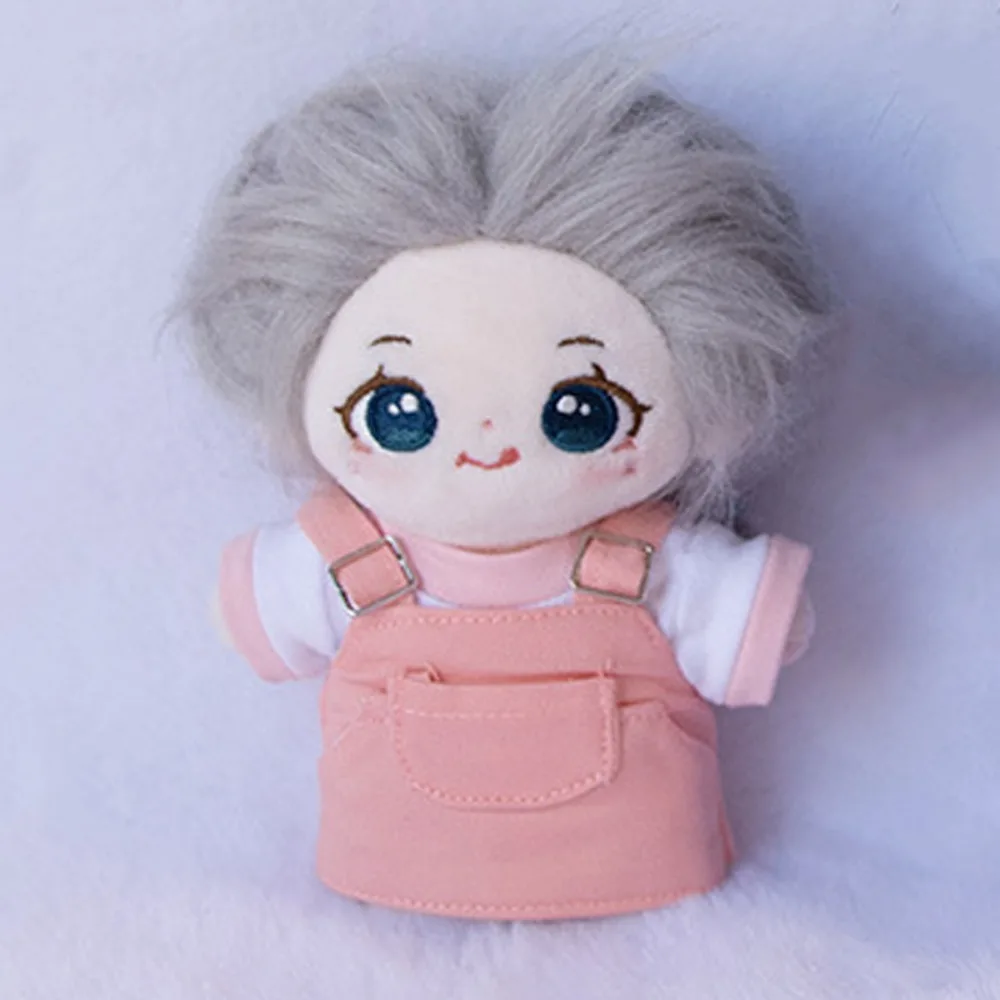 

Strap Pants Cotton Doll Clothes T-shirt Set Skirt Idol Dolls Clothes Denim Cute Doll Clothes Outfit Doll Accessories