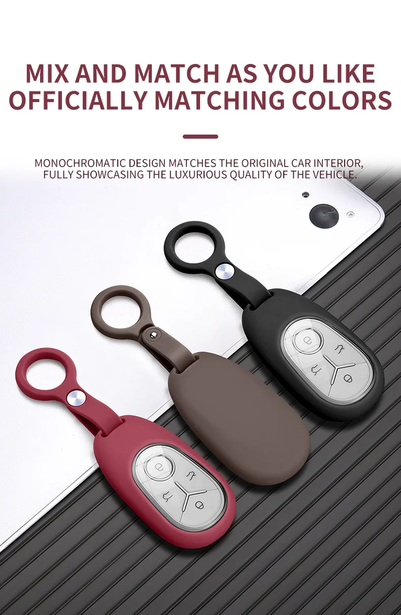 Geely Xingyuan silicone key case - colour range