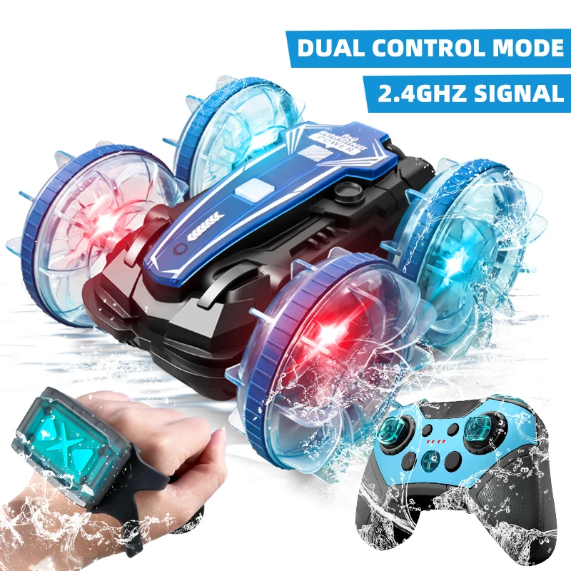 Amphibious RC Car Remote Control Stunt Car Vehicle Double-sided Flip Driving Drift Rc Cars Outdoor Toys for Boys Children's Gift