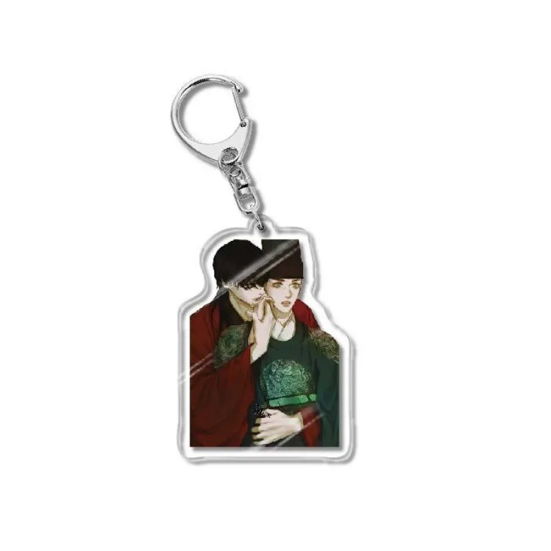 The Ghosts Nocturne Korean Anime Keychain Women Men Acrylic Key Chain For Boys Girls Pendant Kawaii Ornament Jewelry Wholesale