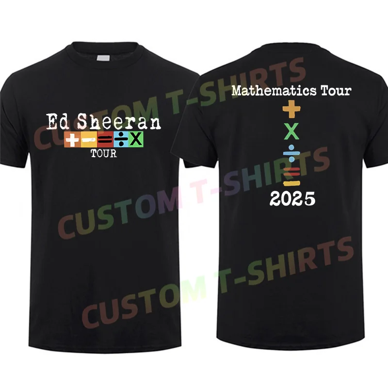 

2025 Men T Shirt Casual New Ed Sheeran Tour 2025 Gift for Fan T-shirt Graphic Summer Short Sleeves 100% Cotton S-3XL