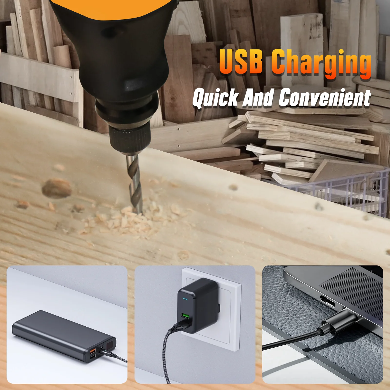 Mini Kit de herramientas rotativas inalámbricas, herramientas de tallado multiusos, 18.000 RPM, 5 velocidades y carga USB con 84 accesorios para PC