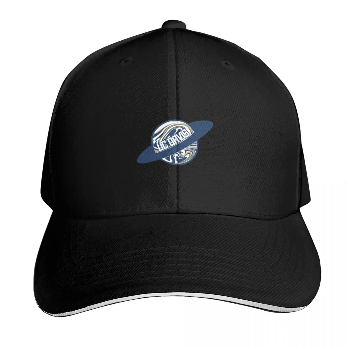 UC Davis Planet Baseball Cap Streetwear Hip Hop Trendy Vintage Retro Embroidered Lightweight Packable