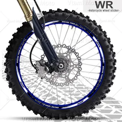 Reflective Motorcycle Wheel Sticker Motocross Rim Stripe Decals For WR250R WR250F WR450F WR 250R 250F 450F WR155R