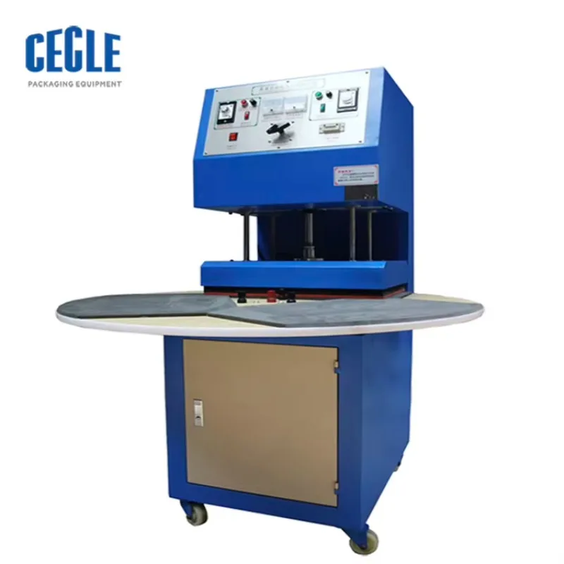 Toothbrush Micro Sd Card Blister Packing Machine With Rotating Table PVC With Paper Card Blister Sealing Machine