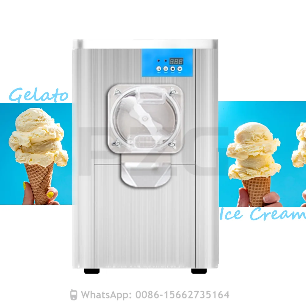 12-16L/H Countertop Commercial Small Tabletop Desktop Batch Hard Icecream Ice Cream Make Machine Maker And Gelato