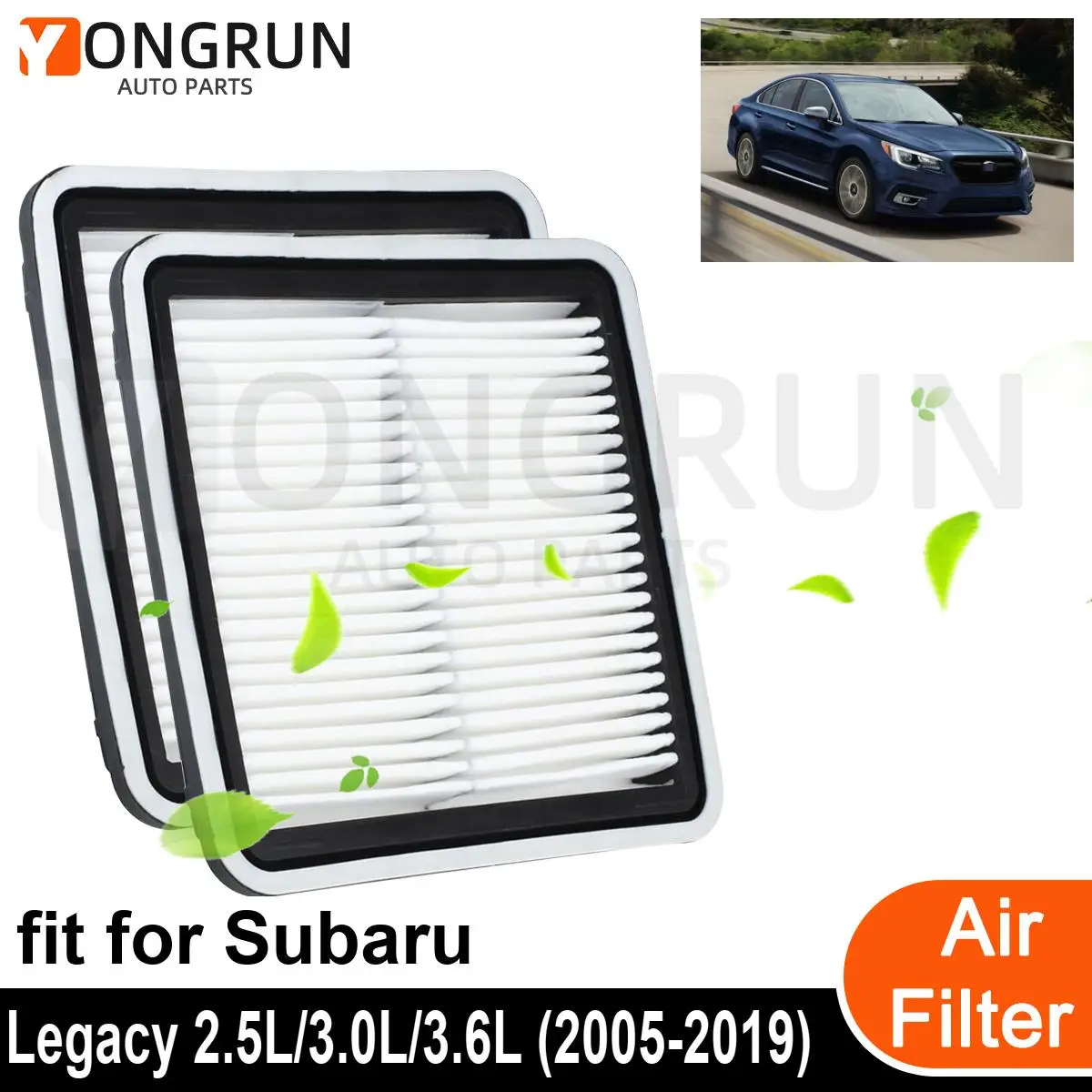 2 sztuk nowy środek do czyszczenia elementu filtra silnika samochodowego dla 2005-2019 Subaru Legacy 2.5L/3.0L/3.6L akcesoria samochodowe OEM CA9997 16546-AA090