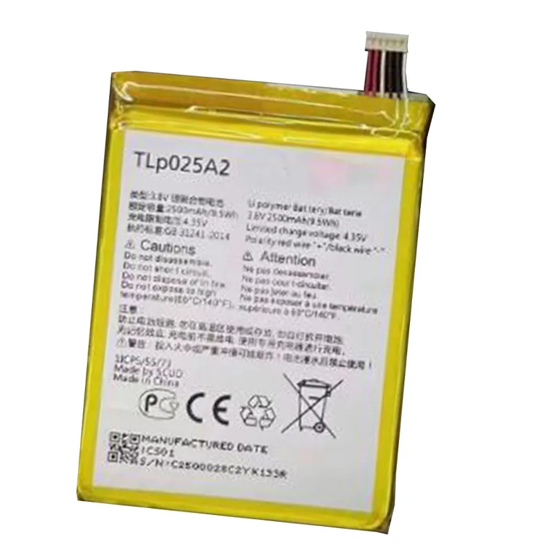 TLP025A2 TLP025A1 Battery For ALCATEL One Touch Pop 2/ 8008D Scribe HD 6040D 6043D 7047 TCL Y710 Y900