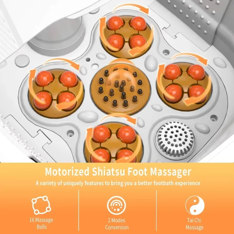 Automatic Electric Foot Soaking Bucket Constant Temperature Heating Pedicure Basin Tub Foot Spa Bath Massager