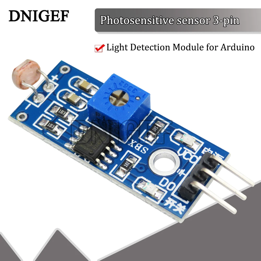 Photosensitive Sensor Photosensitive Brightness Resistance Sensor Module Light Intensity Detect Resistor For Arduino Diy Kit