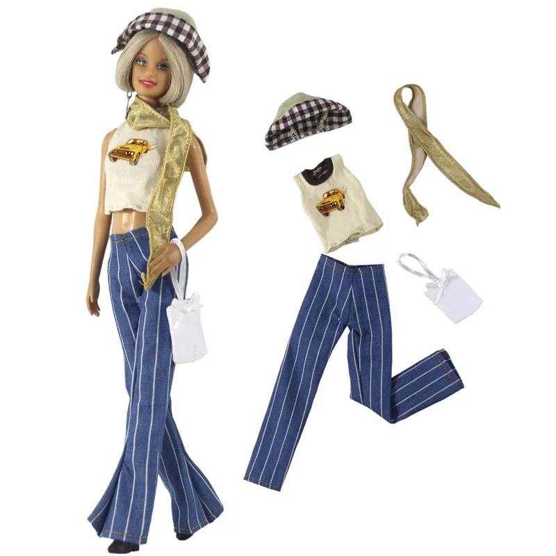 1 Set Doll Clothes 1:6 Scale Dress Outfit for 11.5 Inch 30cm Doll Many Style for Choice Gifts for Girls Doll Accessories #10