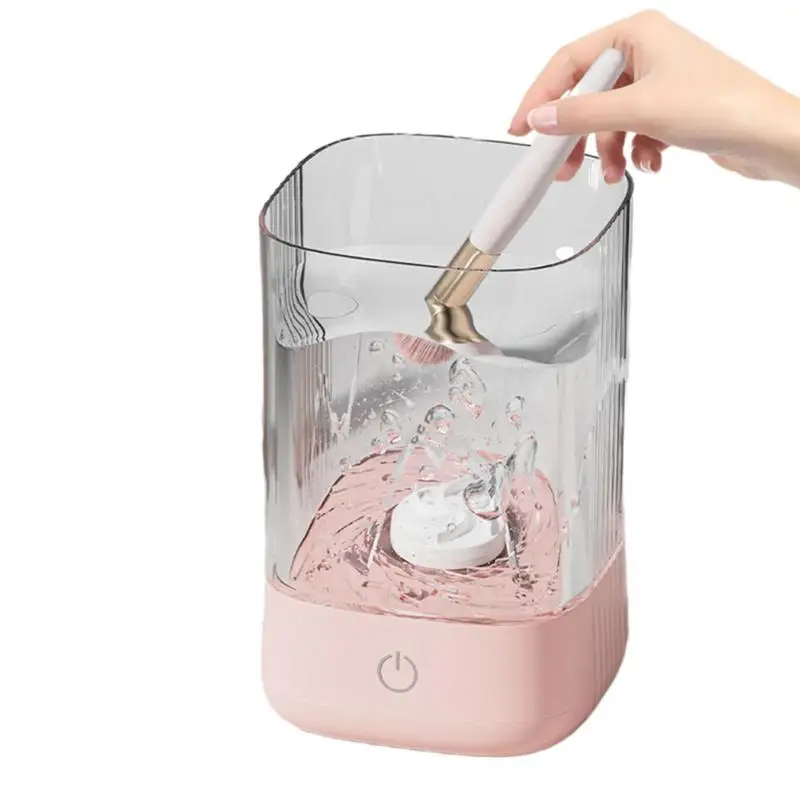 Electric Makeup Brush Cleaner Machine Makeup Brushes Drying Rack Brush Holder Automatic Cosmetic Brush Cleaning And Drying Tool