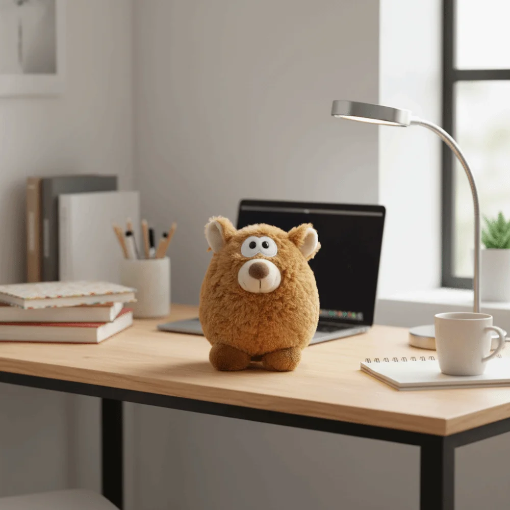 

Novelty Fluffy Baby Goat Collection Appease Grey Wolf 15CM Cartoon Brown Bear Figurine Boys Girls