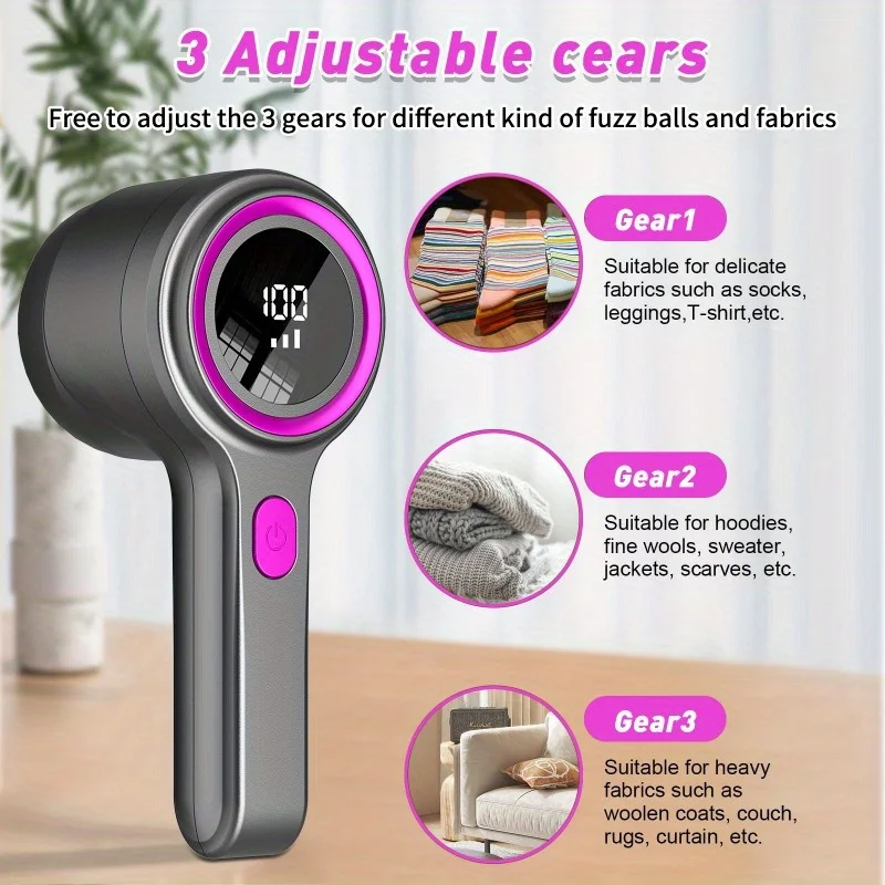 Multi-Functional Super Strong Lint Shaver, AbuDodo USB Rechargeable Lint Shaver,Lint Remover, Portable Hair Remover Fuzz Remover