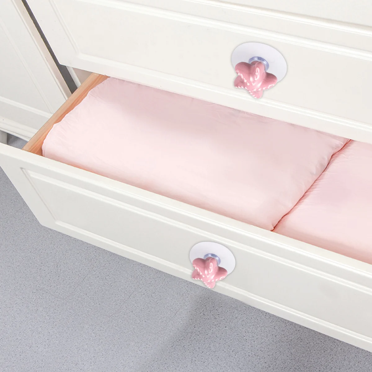 

1Pcs Sea Door Knob Durable Suction Cup Pull Handle for Cabinet Drawer Wardrobe Kitchen Furniture Door Knob