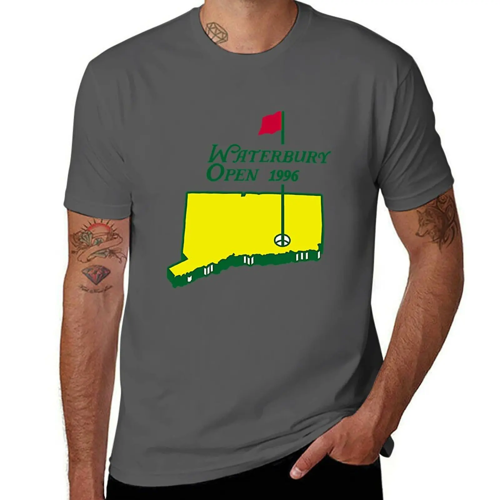 Camiseta Waterbury Open In Masters Style, corte relajado, informal, de manga corta