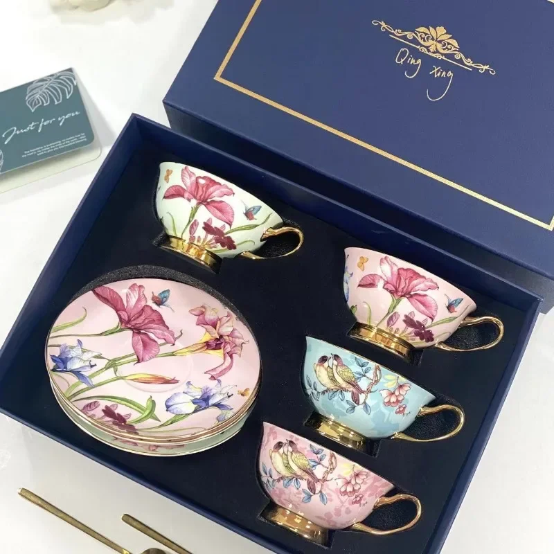 

Luxury Bone China Coffee Cup Coffeeware Teaware Small Cute Espresso Cups Mug Kitchen Tazas Divertidas Coffee Accessories