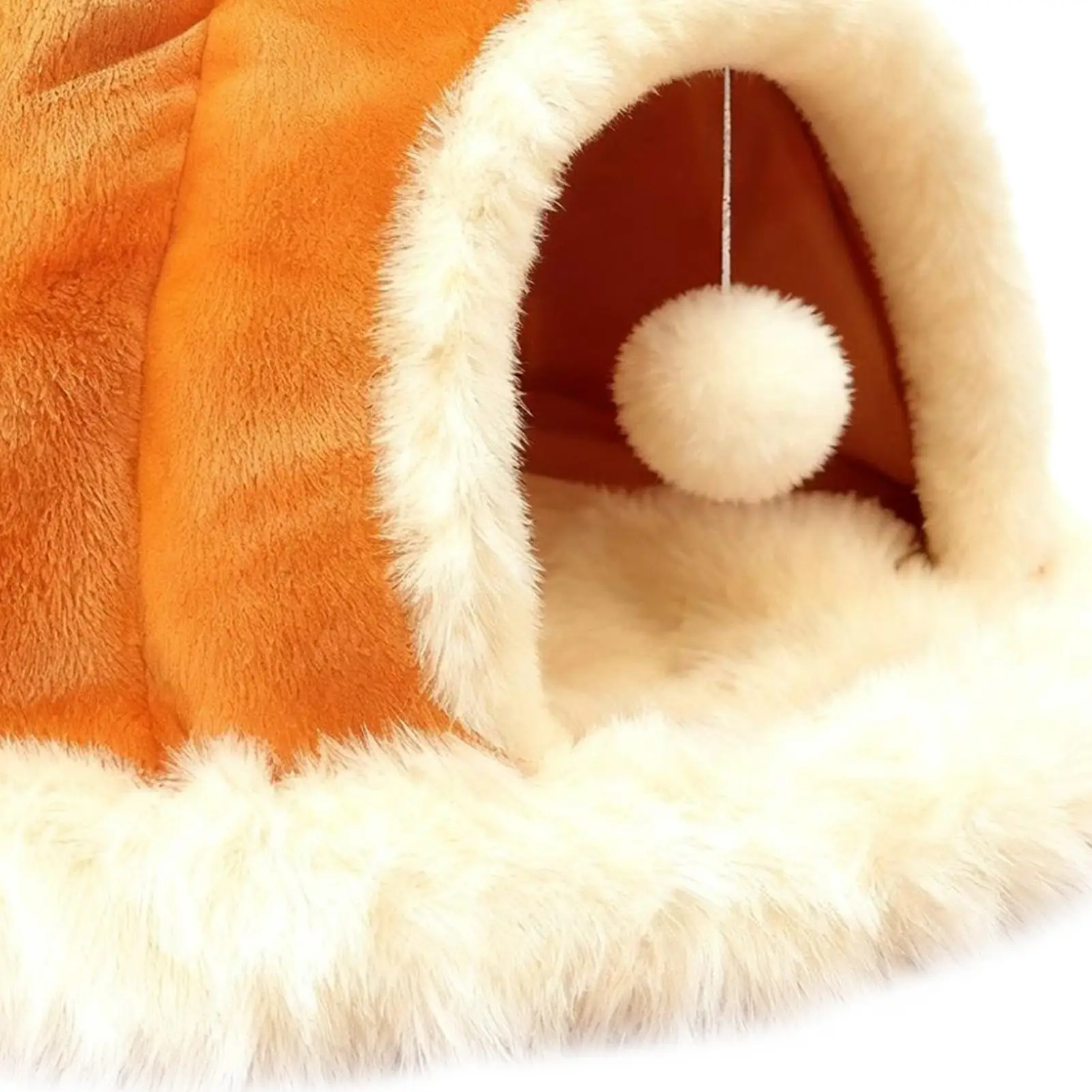 Indoor Cat House Warm Plush Removable Washable Indoor Cat Cave For Winter For Napping Resting Playing Small Medium Large Breeds