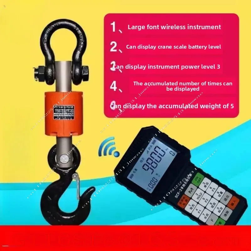 High Quality Professional 3t Wireless Handheld Suspension Scale 5-ton Hook Scale Parts