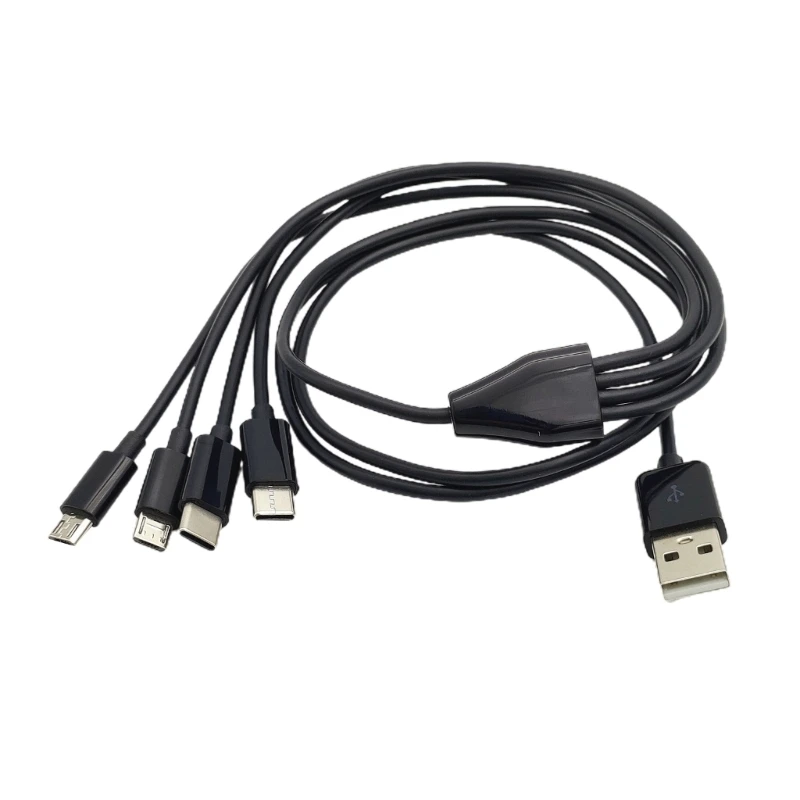 멀티 충전 케이블 USB to 마이크로 USB C 타입 케이블, 휴대폰 태블릿 충전 코드, USB 충전기 스플리터 케이블, 4 in 1