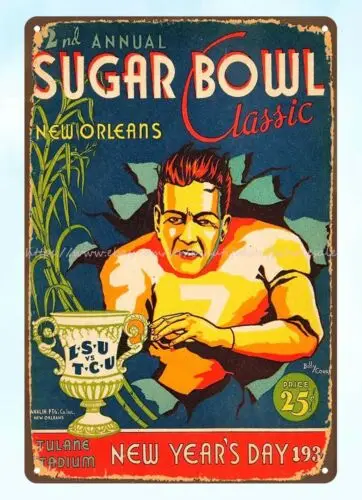 1936 football sports Program metal tin sign new bedroom ideas