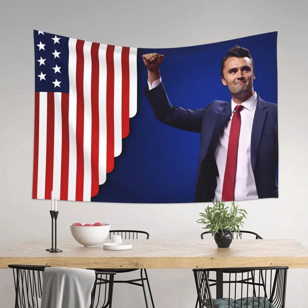 You Will Never Forget Where You Were The Day Charlie Kirk Was Assassinated Tapestry Wall Tapestries Hanger Bedroom Decor Blanket